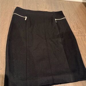 Michael Kors Black Skirt with Zipper Detail